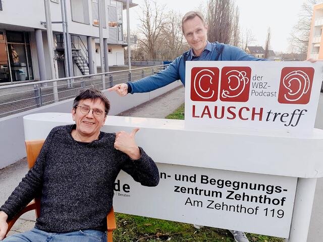 ... und draußen lächelnd vor dem WBZ mit Abstand und ohne Maske auch gleich deutlich besser zu erkennen.