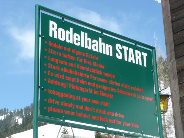 Rodeln gut, 3500 Meter Piste