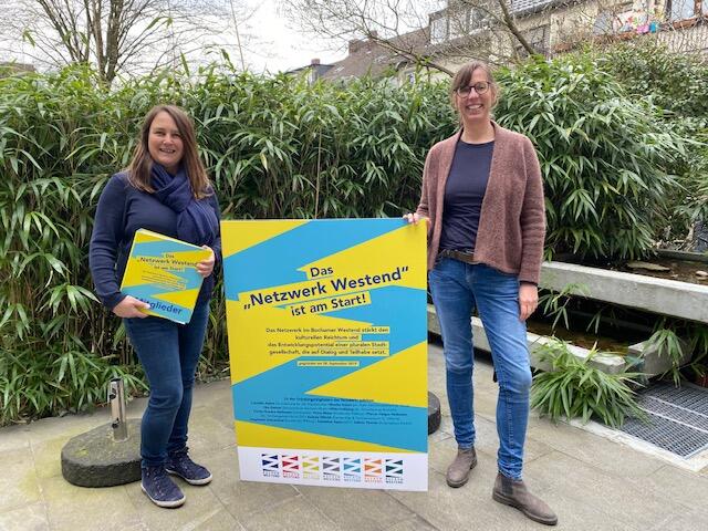 Andrea Olbrich (l.) und Ilka Genser wollen das Westend noch lebenswerter gestalten.
