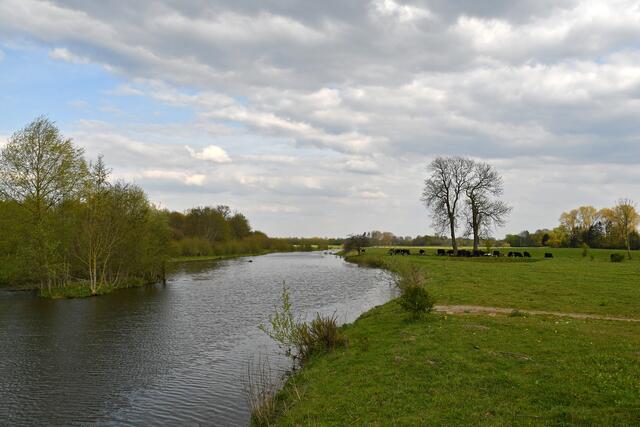 Am Ende der Tour ging es an der Stever entlang. Hier bei der Kökelsumer Brücke.