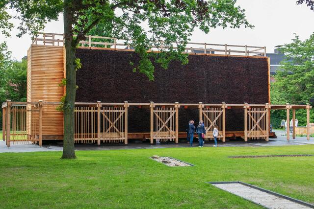 Das Gradierwerk im Kurpark Xanten. | Foto: Archiv