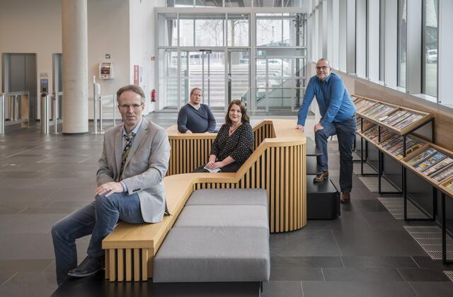 Das Team, das die Corona-Fragen der Leser beantwortete (von links): Marc Keiterling, Oliver Borgwardt, Miriam Dabitsch, Michael Köster. Es fehlt Jens Steinmann.