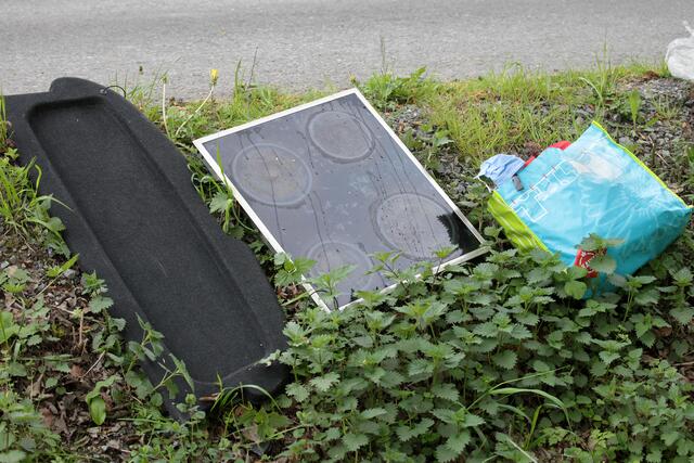 Ein Ceranfeld, eine Kofferraumabdeckung und auch die Tasche lagen am Struckmannsberg im Wald.