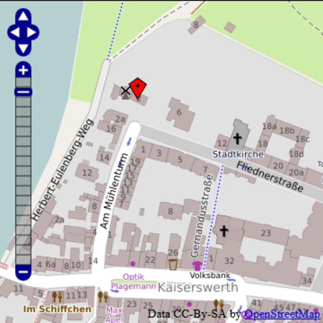 Mein Weg... *Der Mühlenturm ist markiert!
