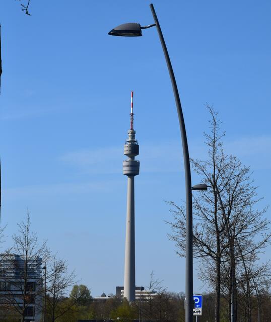 abends ist er beleuchtet