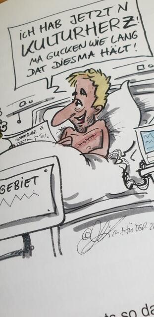 Karikatur: Michael Hüter.