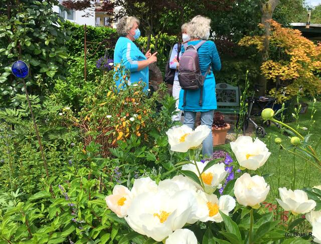 Anja erklärt Margot und Ulrike etwas!