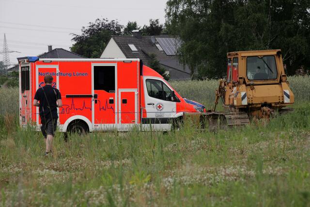 Inmitten von Felden war Endstation für die Retter, von hier ging es nur noch zu Fuß weiter zum Vermissten. | Foto: Magalski 