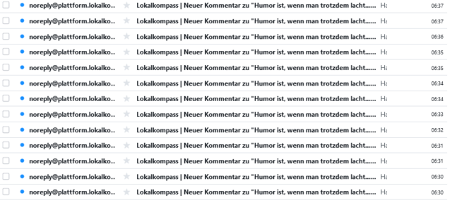 Heute morgen (30.06.2021)