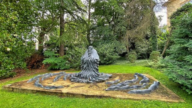 Chen Yungang: Lao Zi (2015). Die Skulptur des chinesischen Bildhauers ist ein Geschenk der National Academy of Painting in Peking. | Foto: © Margot Klütsch