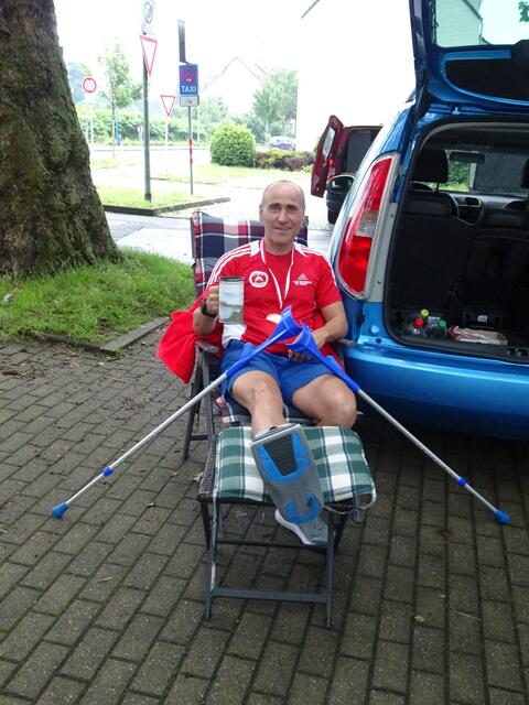 War trotz OP vor Ort. Veranstalter Michael Scheele.
