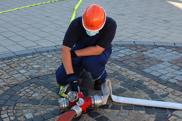 Foto  © Jürgen Thoms - Aus der Serie: Unterwegs mit Renate Nick bei der Jugendfeuerwehr in Unna-Massen 