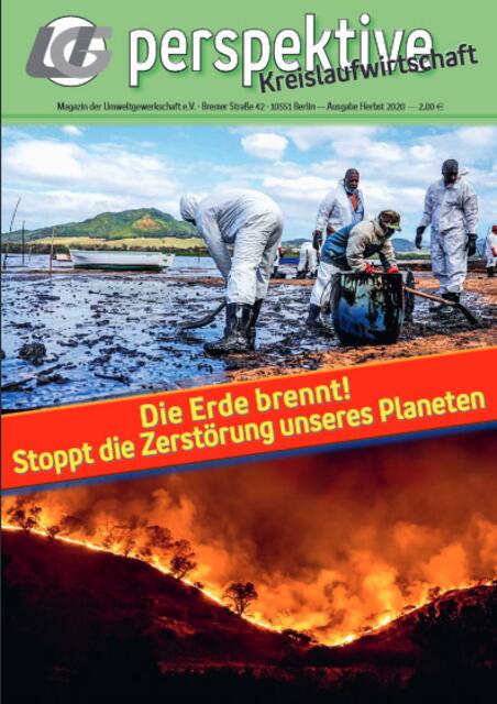 Auszug Magazin der Umweltgewerkschaft Herbst 2020