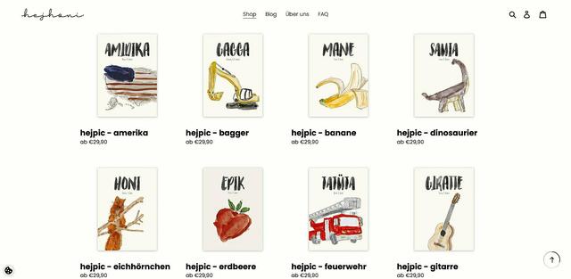 Auf der Internetseite unter www.hejhoni.de kann man die vielen tollen Designs entdecken.