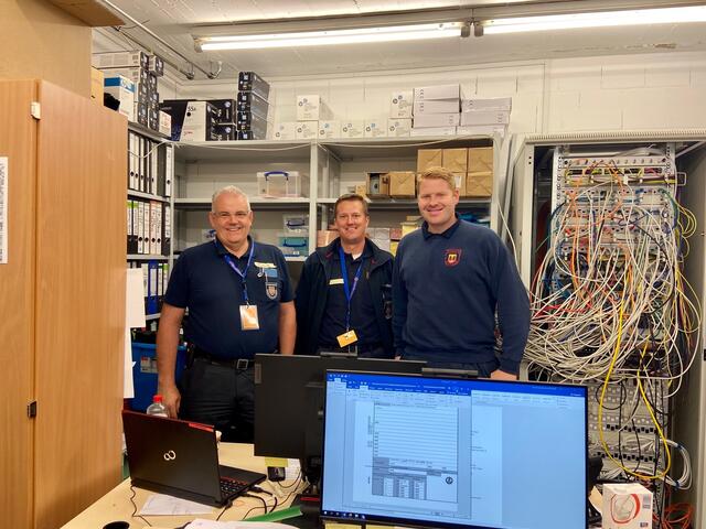 Drei Verbandsführer aus den EN-Feuerwehren (Schwelm,. Herdecke EN-Kreis) unterstützen die Einsatzleitung Rheinland Pfalz in der Stabsarbeit. | Foto: Kreisfeuerwehrverband EN