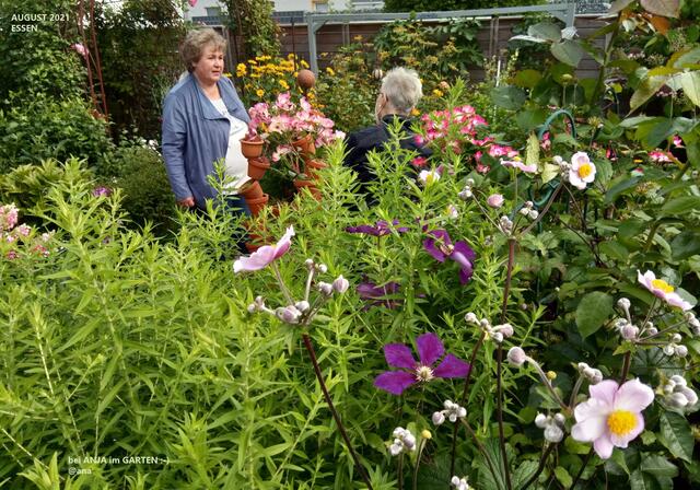 die Gastgeberin Anja im Gespräch