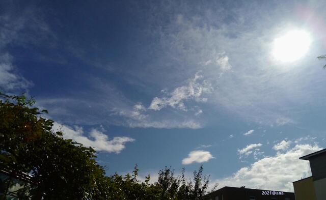 ...der Himmel über Haarzopf um kurz vor 17 Uhr an diesem TAGE´