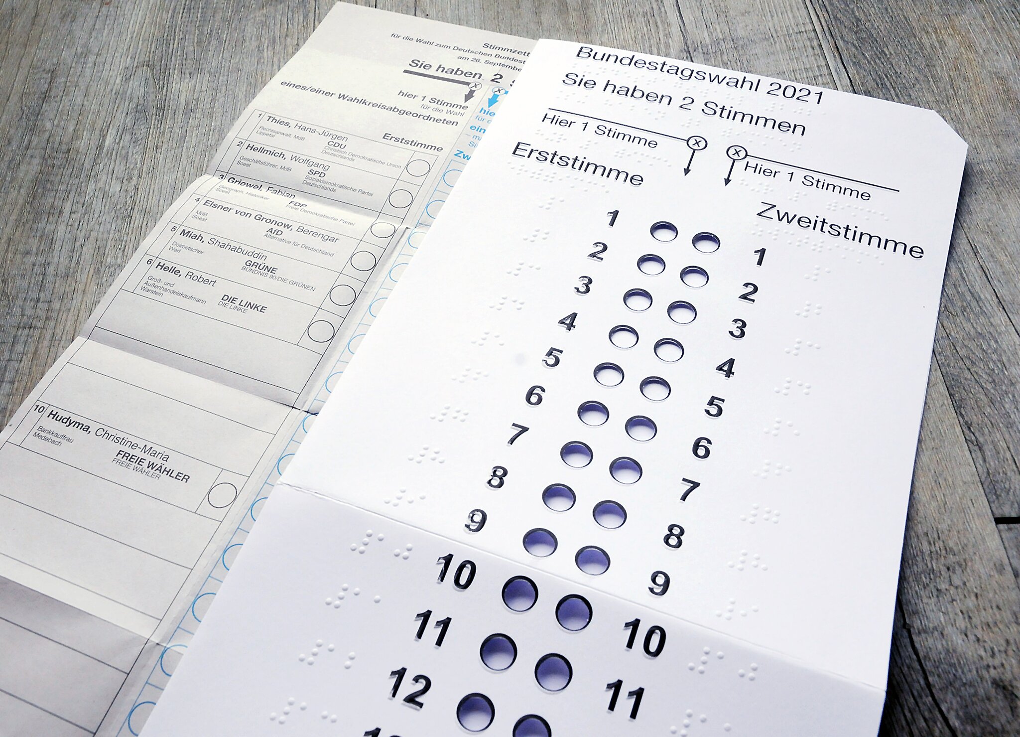 Pilotprojekt sichert demokratische Grundrechte – Schablone und 