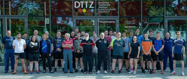 Teilnehmer der B- und C-Trainer Fortbildung und C-Trainer Ausbildung des WTTV