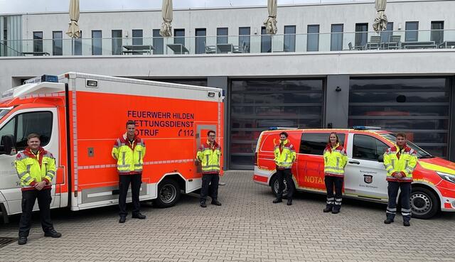 v.l.: Alexander Scheller, Marcel Franz, Peter Heinze, Lukas Petermann, Mariell van der Vee und Emil Uhlrich;