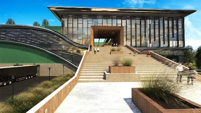 Visualisierung Distributionscenter Levis &amp; Strauss in Wulfen. | Foto: Quadrant