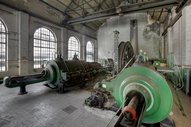 Maschinenhaus auf Fürst Leopold mit alter Dampfmaschine. | Foto: Stachelhaus
