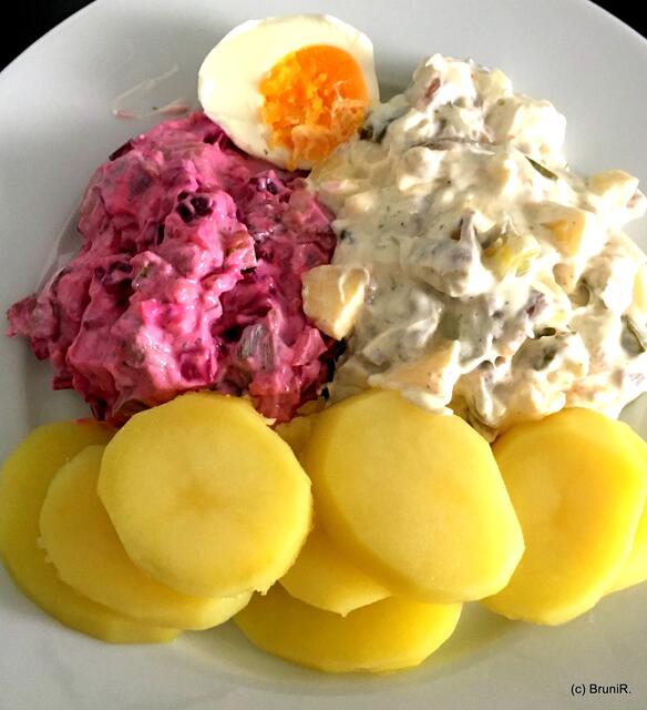 Zweierlei Heringssalat (selbstgemacht)!