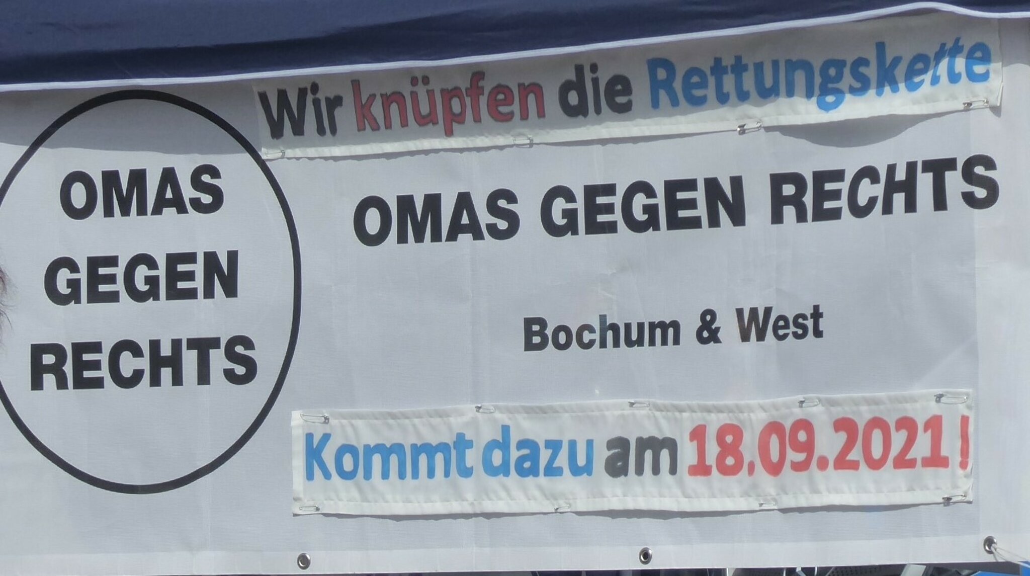Aufruf Der OMAS GEGEN RECHTS Bochum West Rettungskette F r 