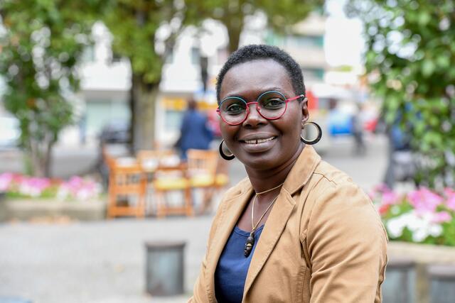 Gilberte Raymonde Driesen in der Stadtmitte, die inzwischen zu den buntesten Vierteln der Stadt gehört.