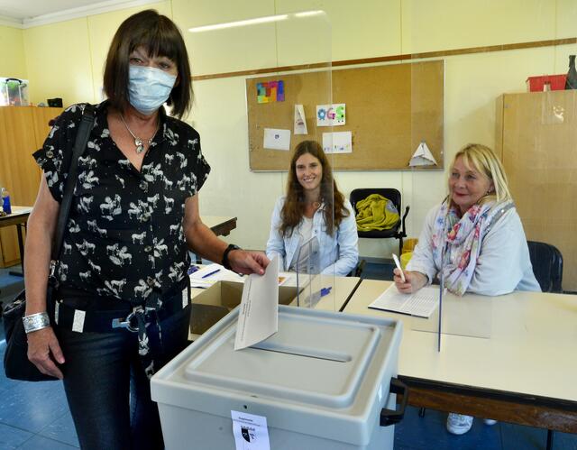 Die Wahlbeteiligung in Gladbeck nahm kurz vor dem Schließen der Wahllokale noch deutlich zu. Foto: Braczko