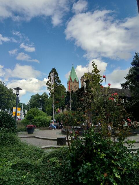 am Markt in Essen-Werden, 2021...immer wieder schön, meine Heimat  