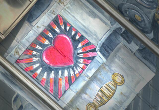 Fertig ...
Zarte Dunkelheit umgibt dein Herz,
gefangen noch in altem Schmerz.
Ein Hauch von Liebe sie durchbricht,
hilft der Seele sacht ins rettende Licht." (Samara Blue)

Manchmal fallen mir zu Bildern spontan für mich passende Worte ein. Dieser lustige Roboter ist so ein Fall :-).

Complete ...
Tender darkness surrounds your heart
still caught in old pain.
A breath of love breaks them
gently helps the soul into the saving light. "(Samara Blue)

Sometimes I spontaneously come up with suitable words for pictures. This funny robot is such a case :-). | Foto: Samara Blue Urbex Art