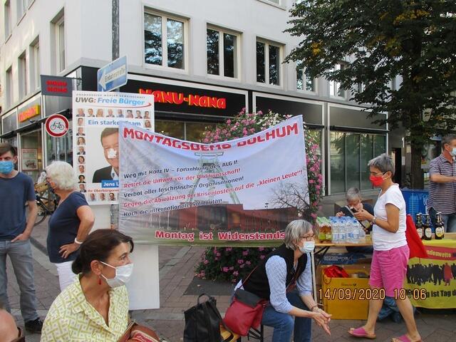 Bochumer Montagsdemo kurz vor dem letzten Kommunalwahlkampf