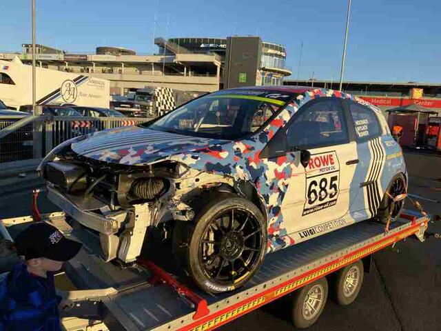 Da ging nichts mehr. Der Clio vom Team X85 Racing