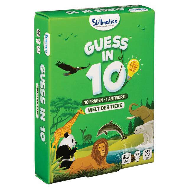 Bei Guess in 10 gilt es die richtigen Fragen zu stellen, um den gesuchten Begriff zu erraten. Foto: Spinmaster