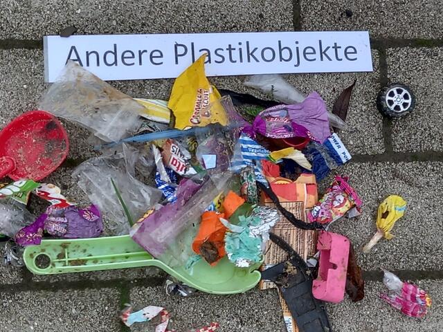 Der Müll wurde sorfältig getrennt.