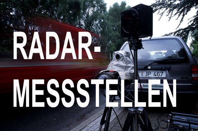 Messstellen der Kreispolizeibehörde und des Kreises Mettmann sowie der Stadt Velbert kontrollieren die Geschwindigkeit der Verkehrsteilnehmer.