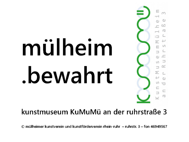 Plakataktion des KuMuMü | Foto: Mülheimer Kunstverein und Kunstförderverein Rhein-Ruhr (KKRR Ruhrstr. 3)