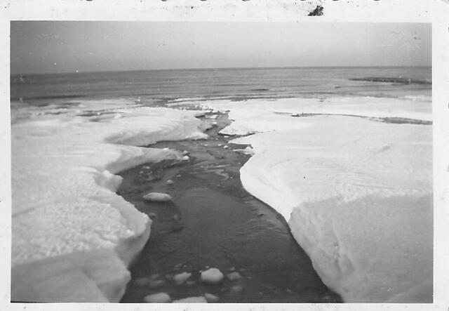 Im Winter 1954 sei es so kalt gewesen, dass die Nordsee teilweise zugefroren war. Archivfoto: Helga Spring