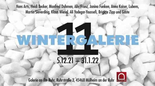 Plakat der 11. Wintergalerie Mülheim Ruhrstraße 3