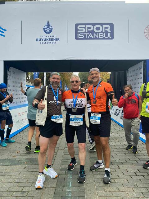 Drei Läufer, zwei Kontinente, ein Marathon in Istanbul.
