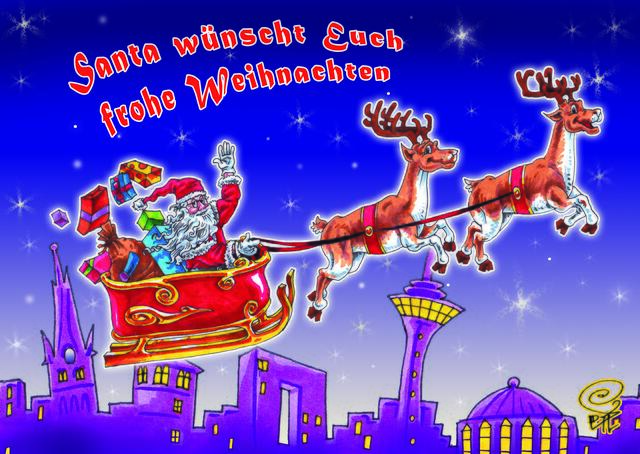 Rückantwortkarte des Weihnachtsmannes in Neuss-Hoisten