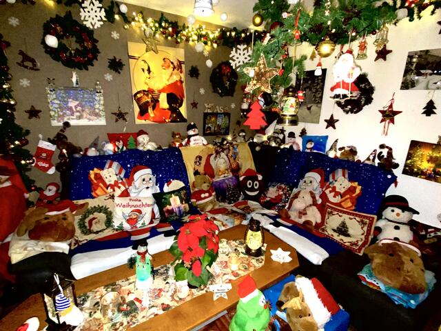 Wohnzimmer im Weihnachtshaus Oberhausen 