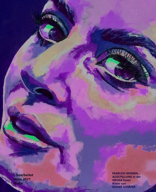 ... im MÄRZ in der Essener´GRUGA  "Fearless Women" - hier LADY GAGA...ein wenig "anders" von mir ... gezeigt :-)))