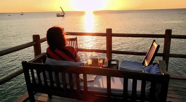 Sonnenuntergang im Paradies. Foto: privat