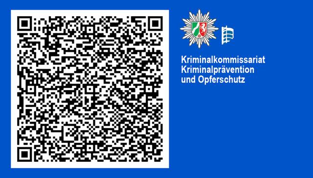 QR-Code scannen und sicher zum Kriminalkommissariat Kriminalprävention und Opferschutz (KPO) navigieren.