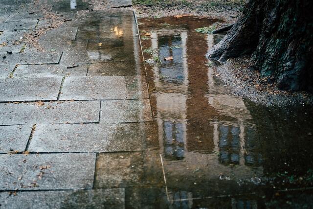 Ein Spiegelbild des schlechten Wetters ....