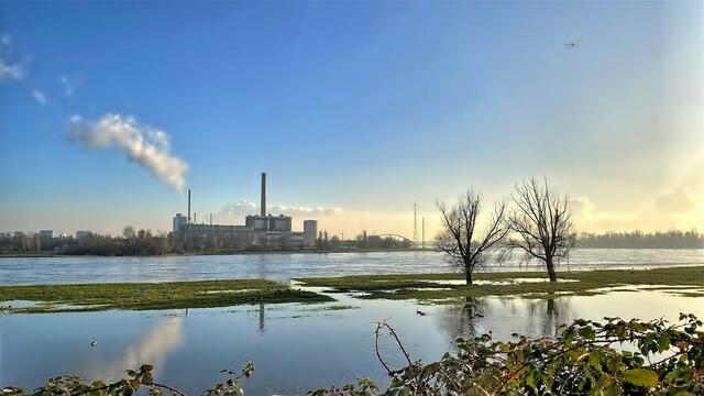 Blick auf das Kraftwerk Lausward. | Foto: © Margot Klütsch