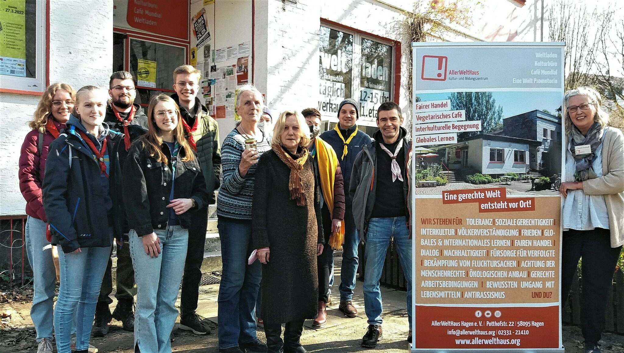 Starker Beistand PfadfinderRover unterstützt AllerWeltHaus mit Spende