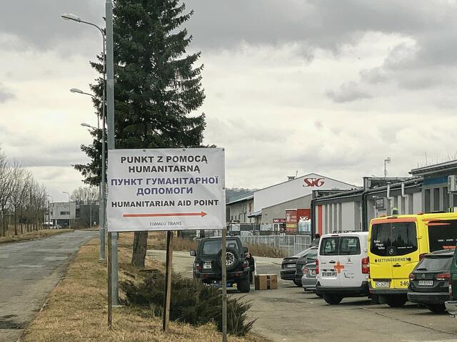 Sammelpunkt für humanitäre Hilfe. | Foto: Brinkmann